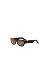 Dior Logo Sunglasses In Havana/marrone