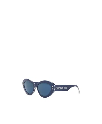Dior Logo Sunglasses In Blue