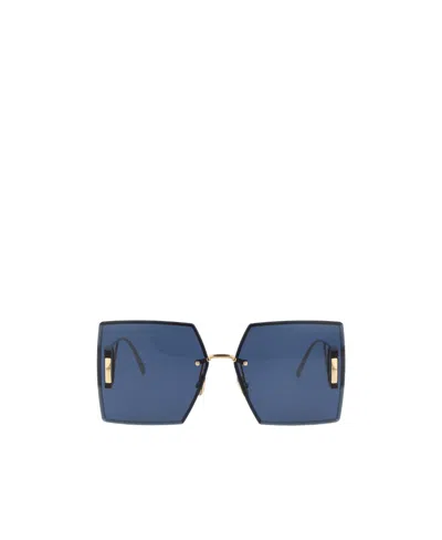 Dior Logo Sunglasses In Blue