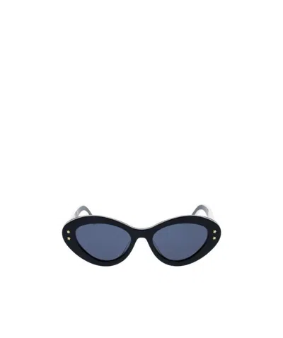 Dior Logo Sunglasses In Blue
