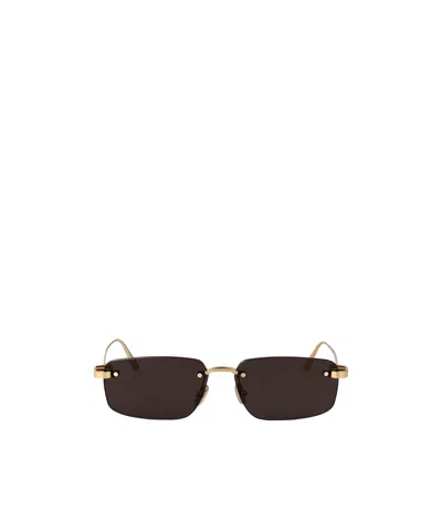 Dior Rimless Sunglasses In Black