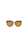 Dior Logo Sunglasses In Brown