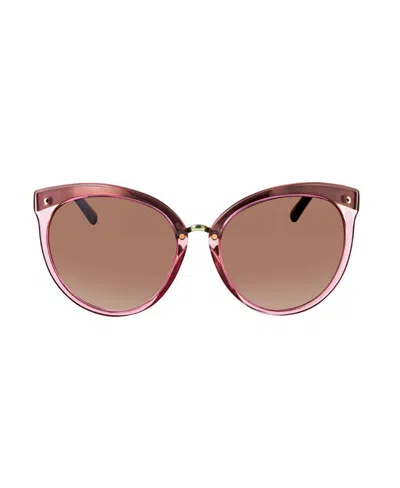 Dior Logo Sunglasses In Brown