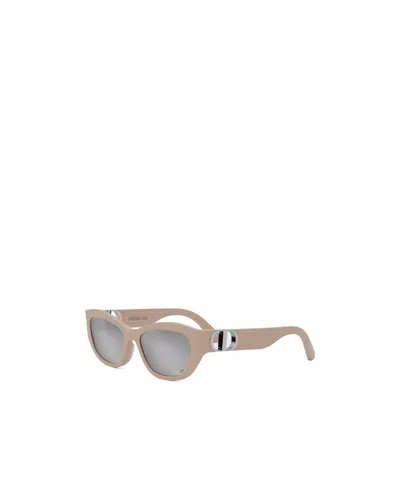Dior Logo Sunglasses In Nude