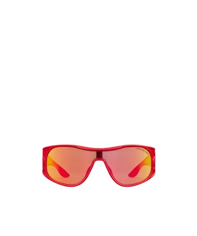 Dior Logo Sunglasses In Red