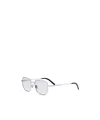 Dior Logo Sunglasses In Silver