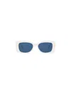 Dior Pacific 53mm Rectangular Sunglasses In White