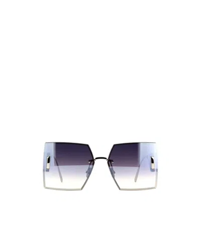 Dior Logo Sunglasses In White
