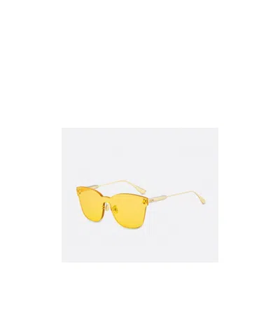 Dior Logo Sunglasses In Yellow
