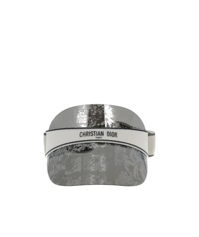 Dior Logo Sunshade Hat In Gray