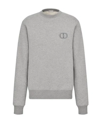 Dior Logo Sweater In Gray