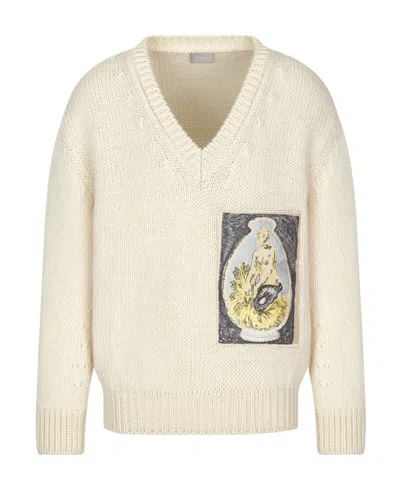 Dior Logo Sweater In White