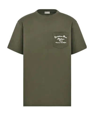 Dior Logo T-shirt In Green