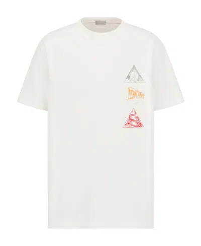 Dior Logo T-shirt In White