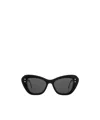 Dior Logo Thick Frame Sunglasses In Black