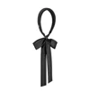 Dior Logo Tie And Hair Band In Black