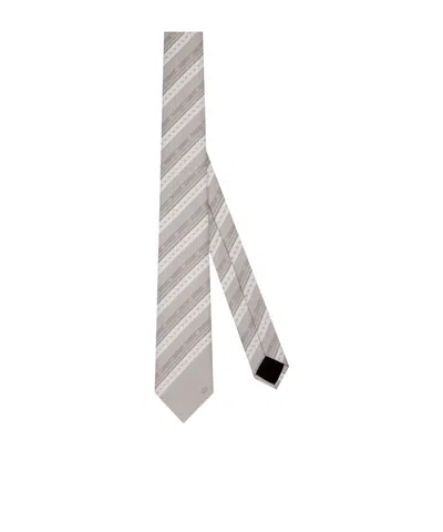 Dior Logo Tie In Gray