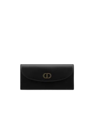 Dior Logo Wallet In Black
