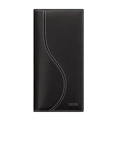 Dior Logo Wallet In Black