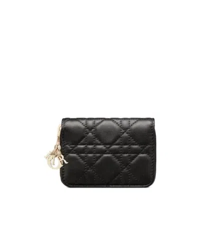 Dior Logo Wallet In Black