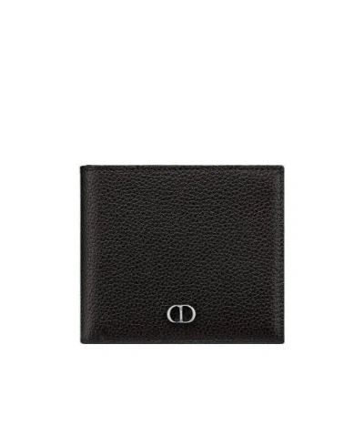 Dior Logo Wallet In Black