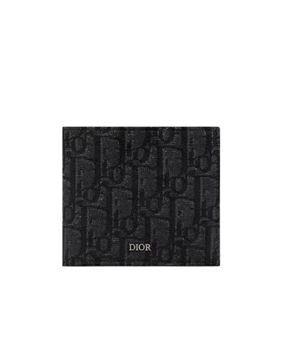 Dior Logo Wallet In Black