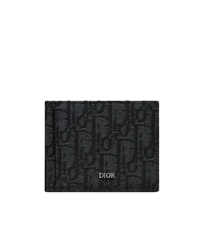 Dior Logo Wallet In Black