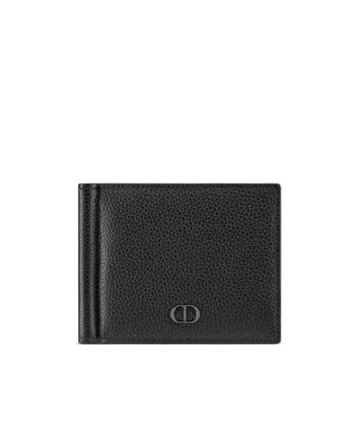 Dior Logo Wallet In Black