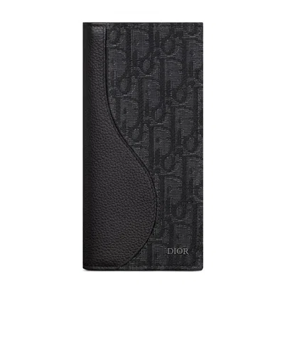 Dior Logo Wallet In Black
