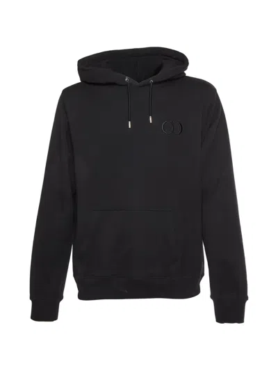 Pre-owned Dior Logo-embroidered Hoodie In Black