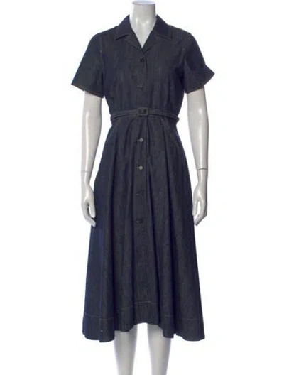 Pre-owned Dior Long Dress In Blue