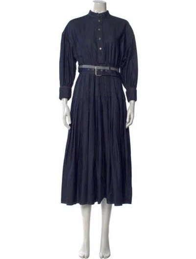 Pre-owned Dior Long Dress In Blue
