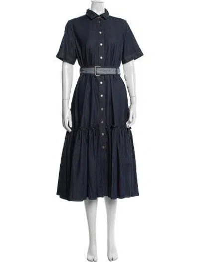Pre-owned Dior Long Dress In Blue