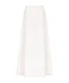 Dior Long Flared Skirt In White