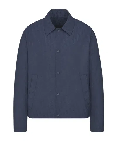 Dior Long Sleeve Casual Jacket In Blue