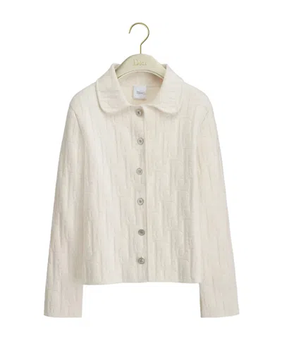 Dior Long Sleeve Casual Jacket In Neutral
