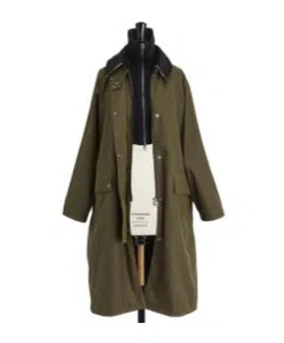 Dior Long Sleeve Coat In Green