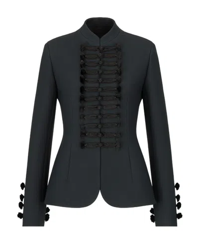 Dior Long Sleeve Fitting Casual Jacket In Black