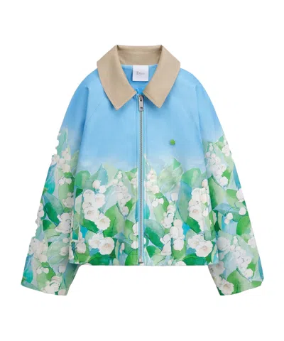 Dior Long Sleeve Jacket In Blue