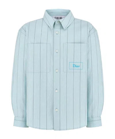 Dior Long Sleeve Shirt In Blue