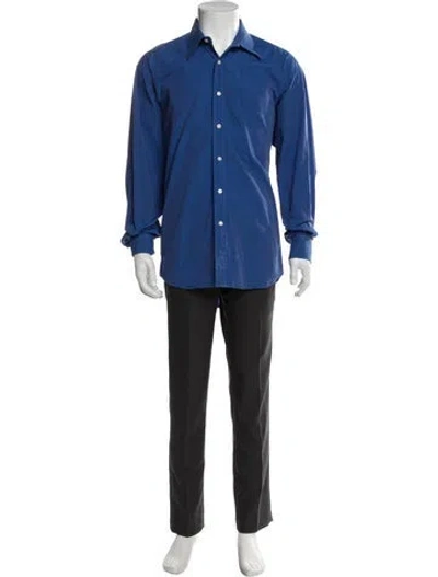 Pre-owned Dior Long Sleeve Shirt In Blue