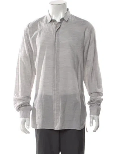 Pre-owned Dior Long Sleeve Shirt In Gray