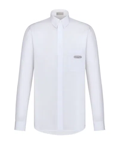 Dior Long Sleeve Shirt In White