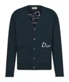Dior Long-sleeved Cardigan In Black