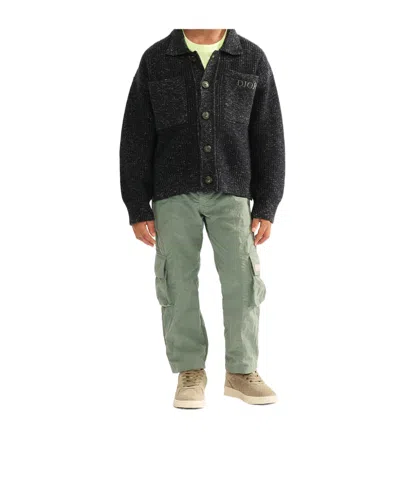 Dior Long-sleeved Cardigan In Black