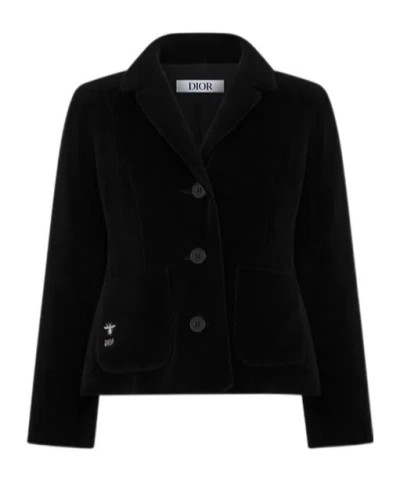 Dior Long-sleeved Casual Jacket In Animal Print