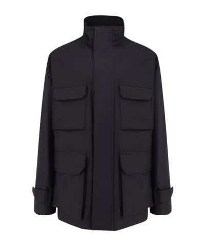 Dior Long-sleeved Casual Jacket In Black