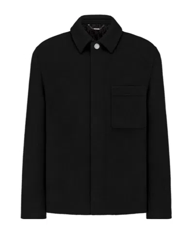 Dior Long-sleeved Casual Jacket In Black
