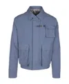 Dior Long-sleeved Casual Jacket In Blue