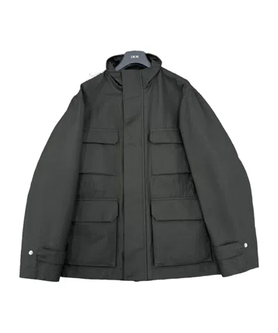 Dior Long-sleeved Casual Jacket In Gray